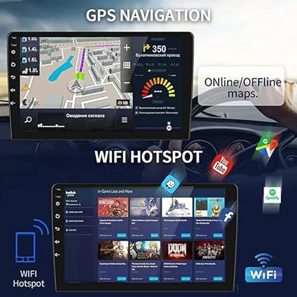 Android 13 Car Radio Player GPS Navigation System for SAAB 9-3