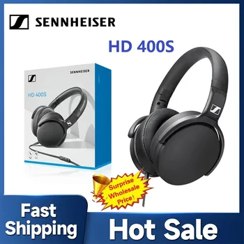 Cuffie Sennheiser HD 400S Over-Ear a Conduzione Ossea con Isolamento Acustico, Stereo Hi-Fi, Cablate, Jack da 3,5mm per Produzione Musicale