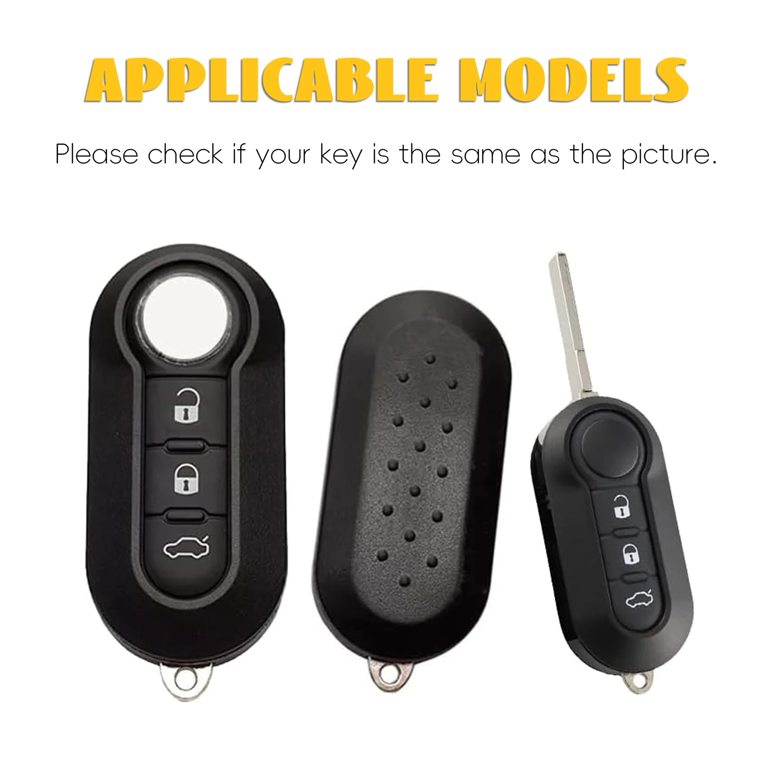 Premium Car Flip Key Case Cover - Stylish Automotive Accessory and Gift