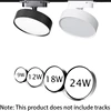 LED Track light 9w 12W 18W 24W aluminum Ceiling Rail Track lighting Spot on Rail Spotlights Home living room business AC95-220V 1