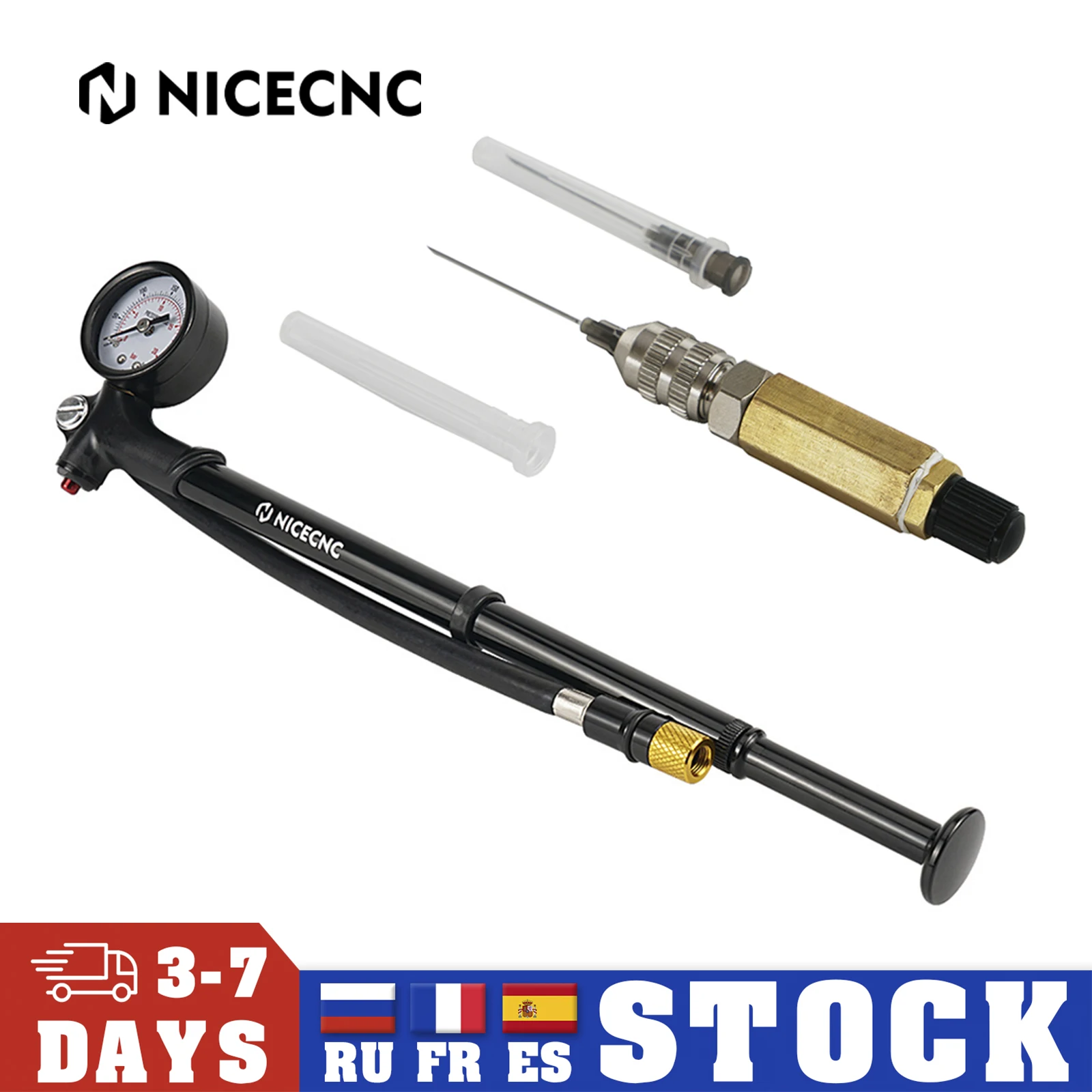 Universal Suspension Air Fork Shork Pump Motorcycle Motocross ATV UTV Scooter 100xkPa Air Shock