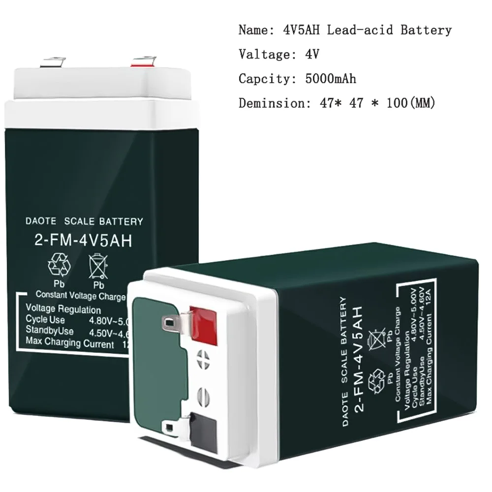 4V5AH Storage Batteries 4V 4AH 5AH Backup Power For Scale Children Toy Car Baby Electronic Scale Replacement Lead-acid Battery