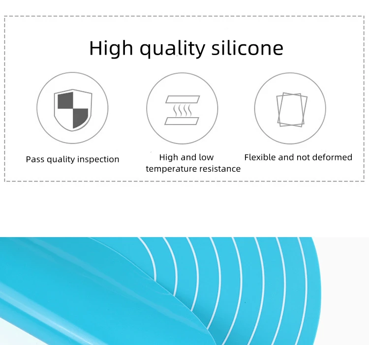 Round Silicone Baking Mat Non-Slip Pastry Turntable Nonstick Dough Kneading Pad