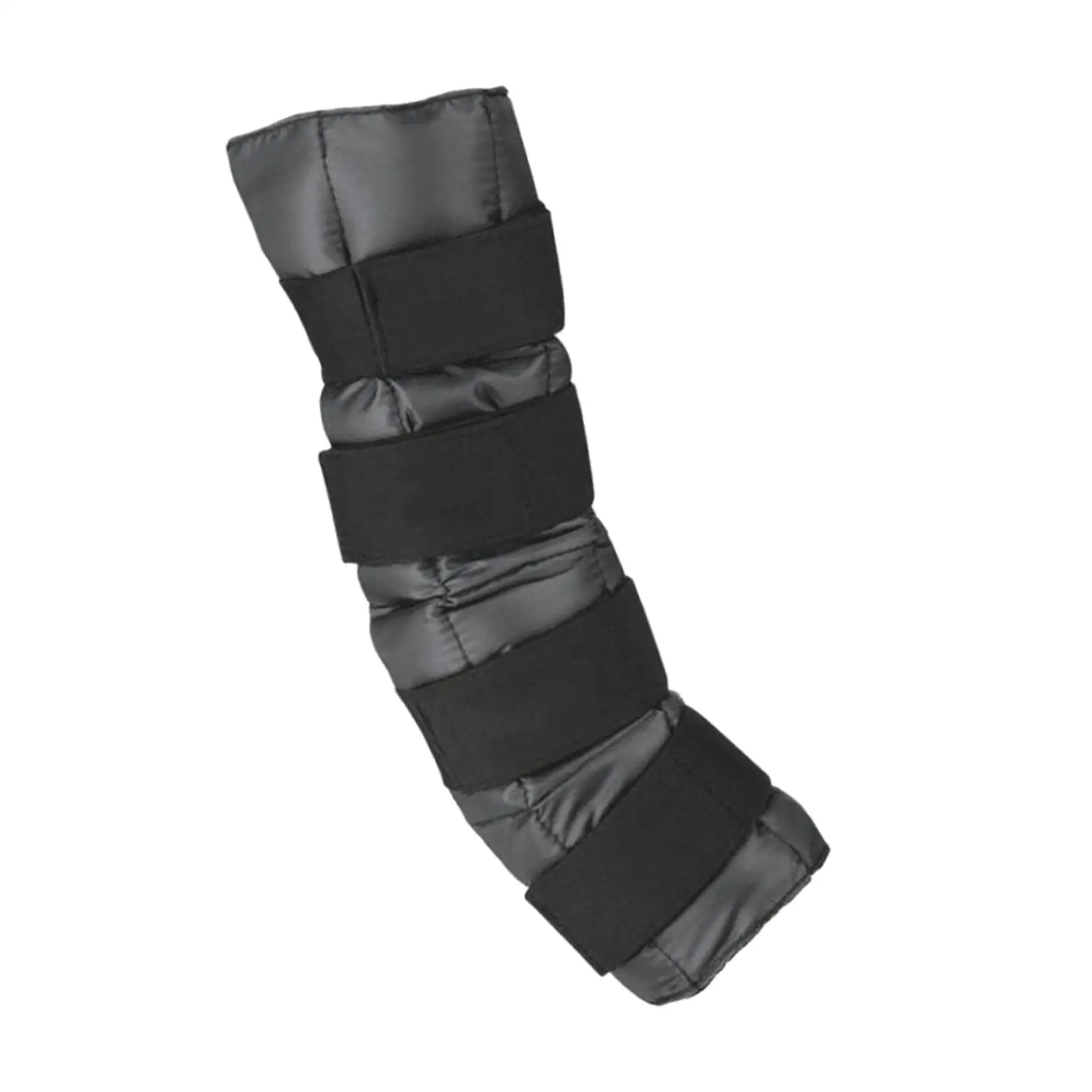 Leg Cooling Boot Pad Hock Splint Boot Black Protective Compression Pad Reusable Leg Pad for Hock Knee Leg Hooves 5