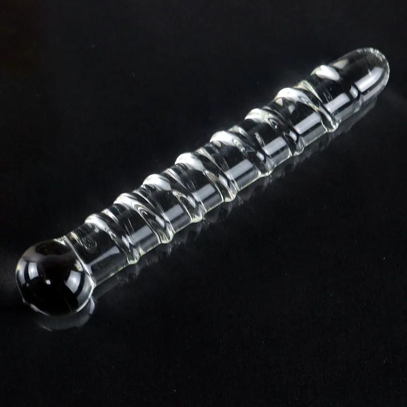 Dildo in vetro e plug anale in cristallo per massaggio_voghion.com