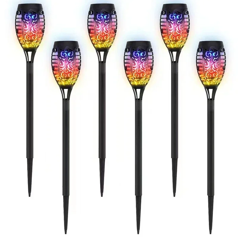 Solar Flickering Flame Torch Lights - Waterproof Garden & Outdoor Decor Lamps