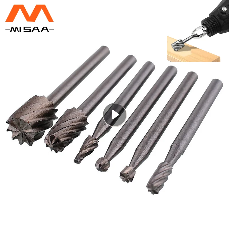 6PCSDrillBitsSetHSSRoutingRouterDrillBitsSetRotaryCutter