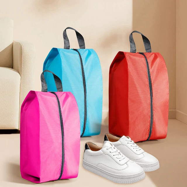 Sac de rangement de chaussures en tissu nylon imperméable pour hommes et  femmes, sac de voyage portable avec fermeture éclair robuste pour enfants -  AliExpress