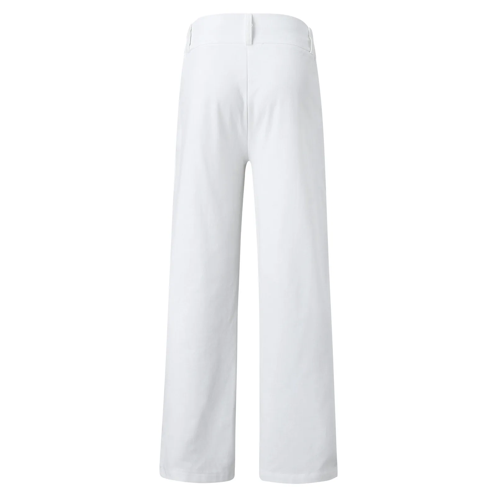 Casual Einfarbig Versuchen Atmungsaktive Casual Cargo Hosen Für Männer Plus Größe Tasche Elastische Taille Hosen Streetwear Männlich_voghion.com