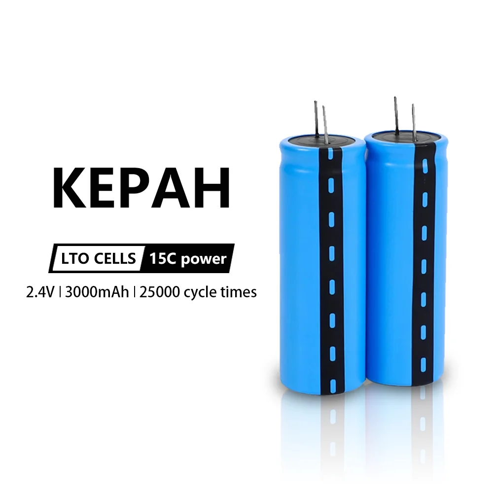 KEPAH 2.4V 3000mAh LTO 23680 15C Basse Température Batterie Lithium Titanate Rechargeable 25000 Temps De Cycle | Электроника