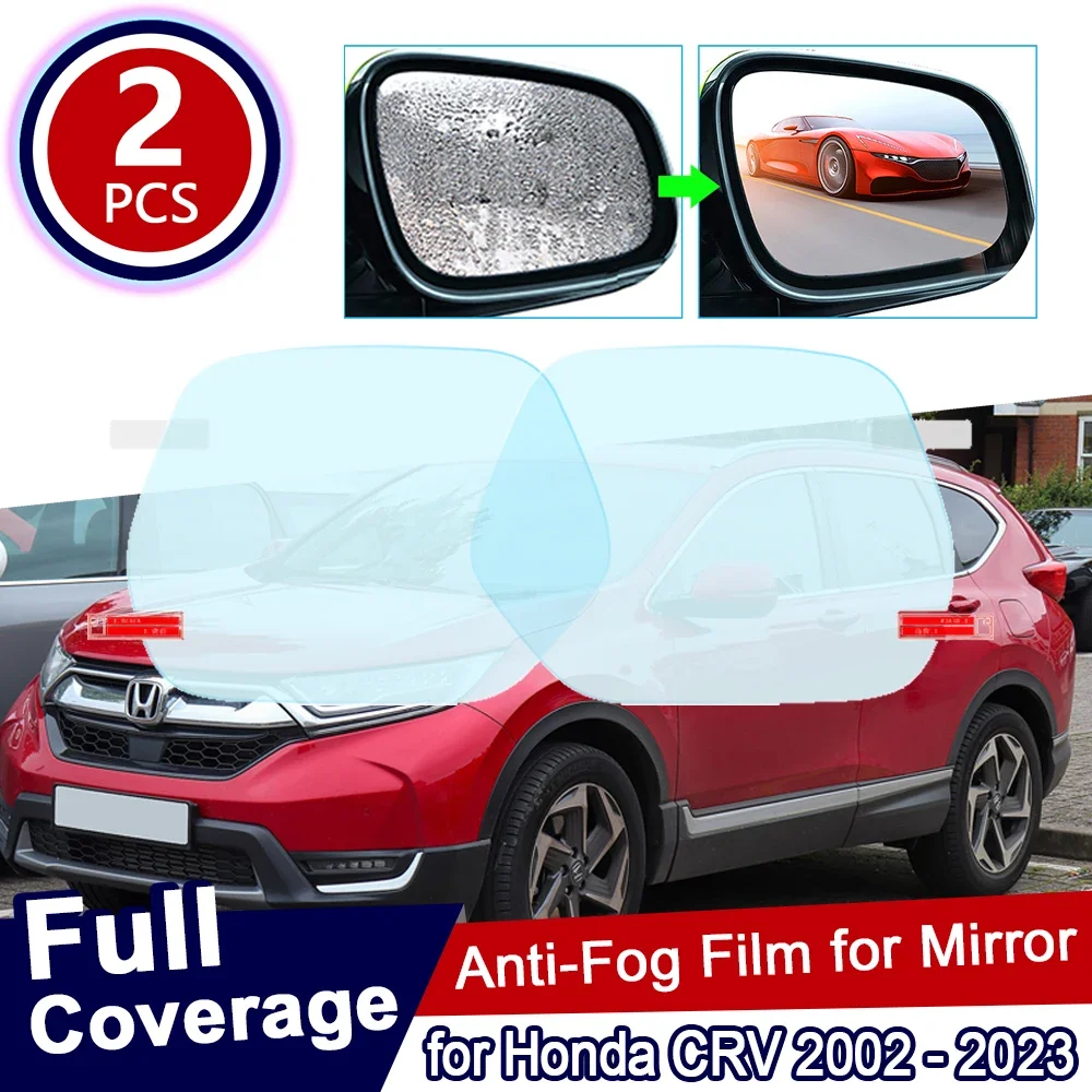 

for Honda CRV 2002~2023 Full Cover Rearview Mirror Protective Film Anti Dazzle Waterproof Rainproof Fog Car Sticker Accessories