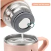 500ml/16.9oz Stainless Steel Thermo Vacuum Insulated Bottle with Cup for Coffee Hot Drink and Cold Drink Water Flask Set 5