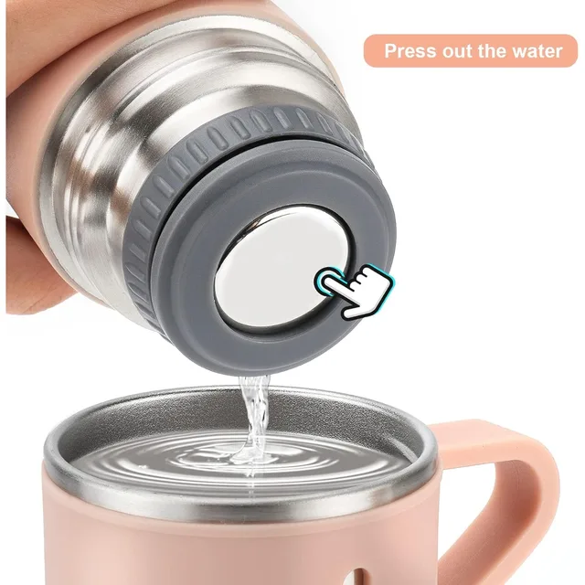 500ml/16.9oz Stainless Steel Thermo Vacuum Insulated Bottle with Cup for Coffee Hot Drink and Cold Drink Water Flask Set 5