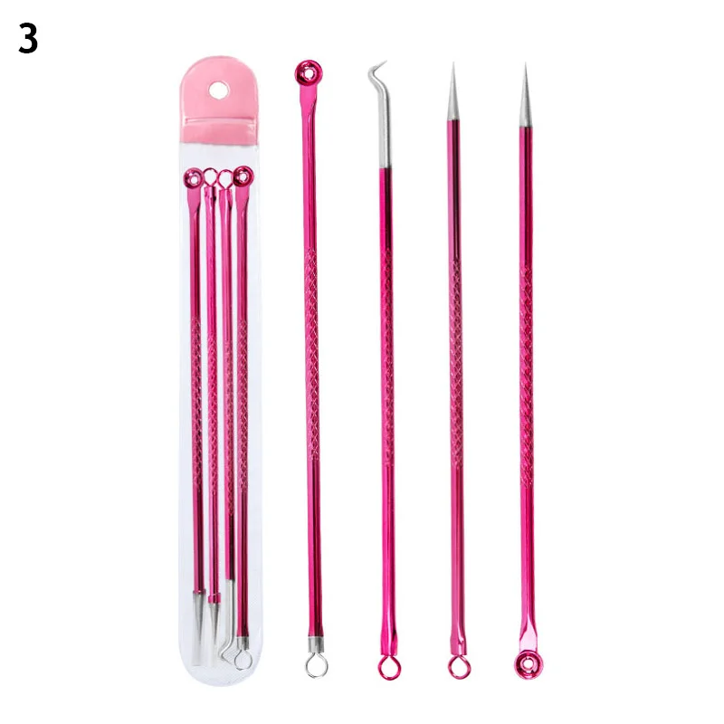 4pcs/pack Blackhead Remover Tool Washable Stainless Steel Blackhead  Extractor Face Pimple Cleaning Tools Skin Care Accessories - AliExpress