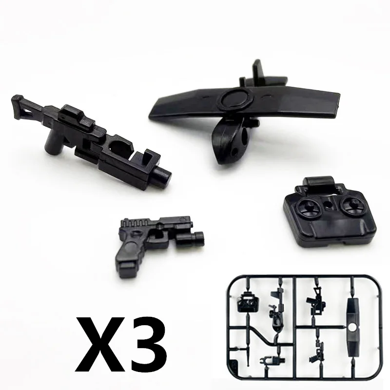 군사 MOC 무기 빌딩 블록 무거운 기관총 개틀링 M19 NSV 피규어 포병 폭탄 처리 권총 총알 장난감 선물 K013