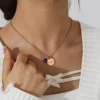 Collier de pierre de naissance personnalisé pour femmes, meilleurs bijoux de noël personnalisés pour mère, cadeau, nom personnalisé pour maman