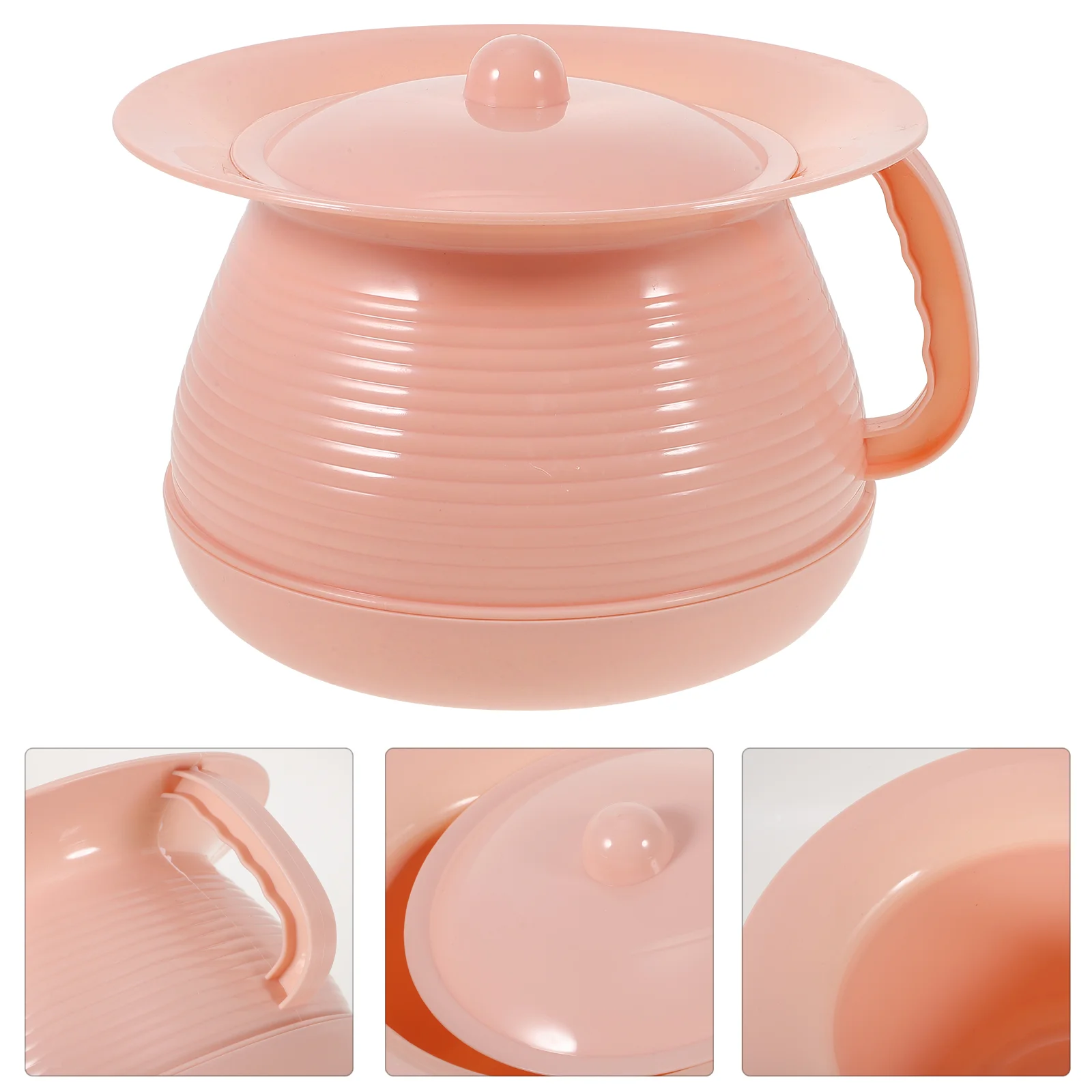 

Bedroom Urinal Chamber Pot Cover Handle Bedpan Bedside Urinal Bottle Urinal Spittoon Suitable Household Pregnant Elderly