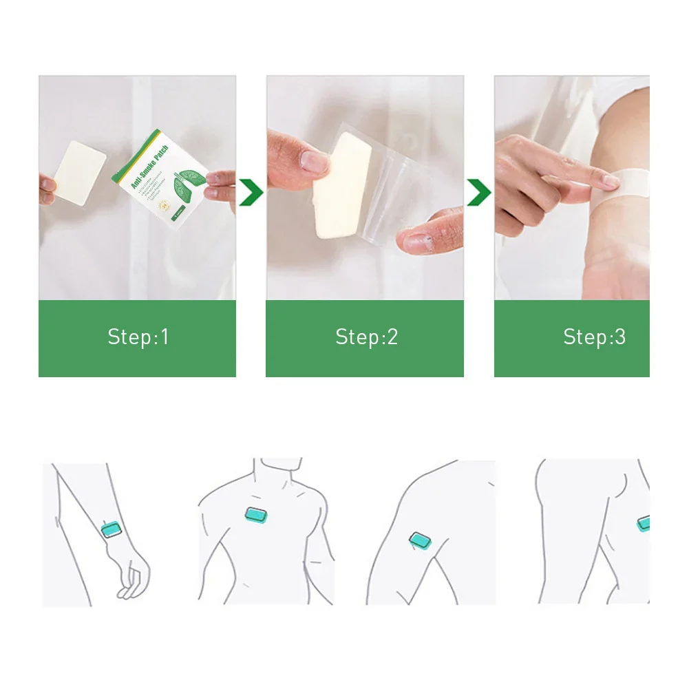 Fever Cooling Patches Ice Cooling Patches Anti Smoking Patch 21mg Content Patch Plaster Transdermal Fast Effective Stop Smoking Aid Support Approved Quit Aid