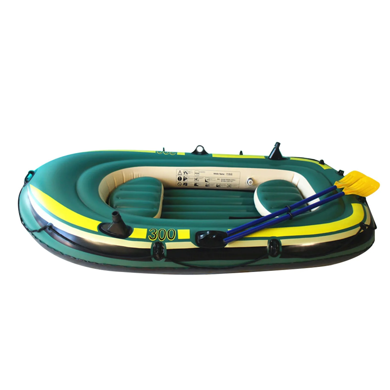 Inflatable Boat Set Heavy Duty Fishing Air Kayak Canoe Set For 2/3 Person (NO Oars And Foot Pump) Fishing Drifting Rafting Boat