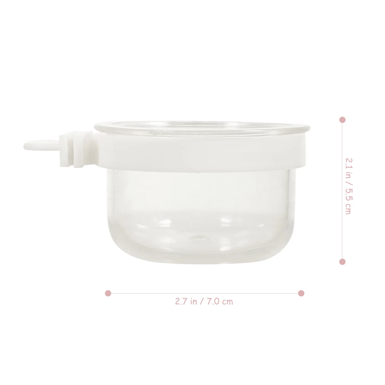 5Pcs Acrylic Bird Bowls Transparent Bird Feeders Hanging Parrot Feeders Supply bird feeder parrot feeder parrot feeding bowl