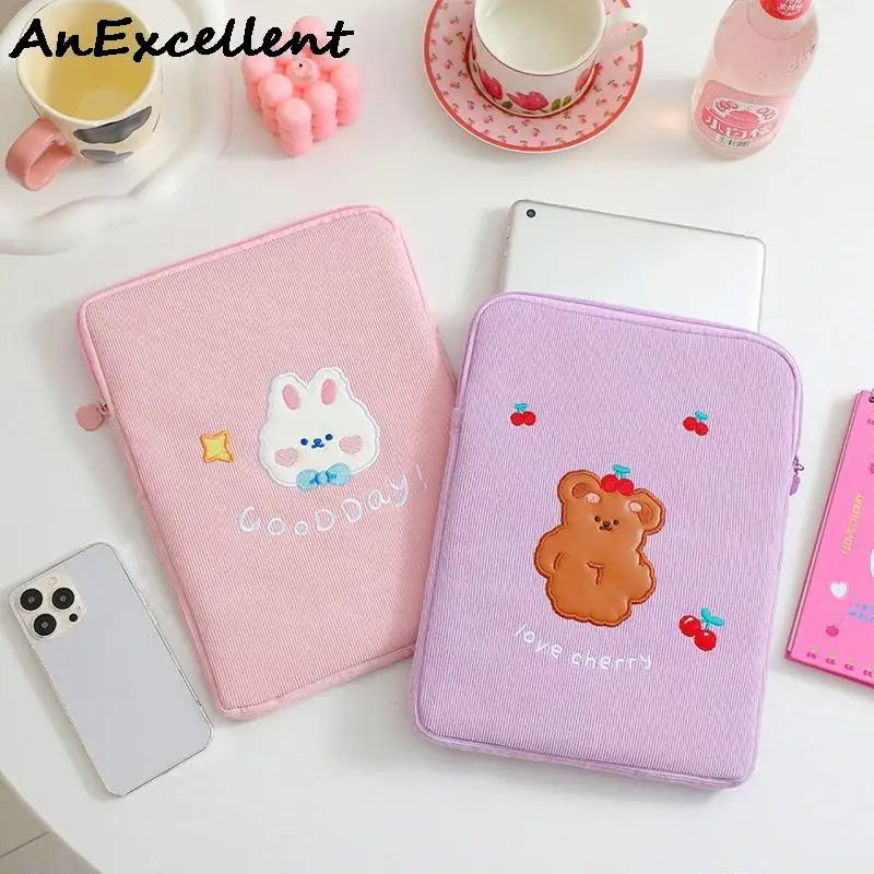 CorduroyCuteBearRabbitLaptopSleeveBagforiPadAir4IceCream