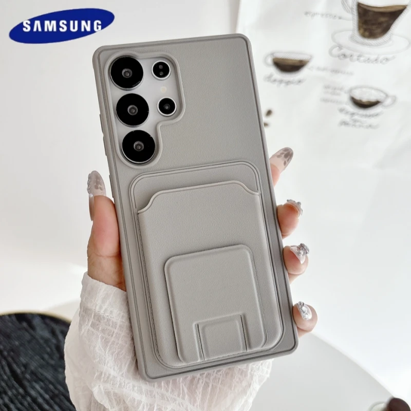 Karte Tasche Brieftasche Unsichtbare Halterung Fall Für Samsung Galaxy S26 S25 S24 S23 Ultra Plus FE Pro A05 A06 A07 A15 a16 A17 A35 Abdeckung