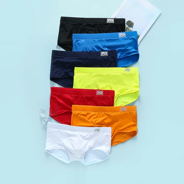 Brand Men's Boxer Underwear Swimming Pants Stretch Sports