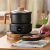 110V/220V Smart Electric Cooker Multifunction Split Pot Home Non-stick Frying Pan Mini Electric Hot Pot Appointment Steamer 1.8L 2
