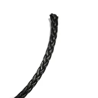12 strands braided black pure Kevlar braided rope hollow rope eye loop rope 2