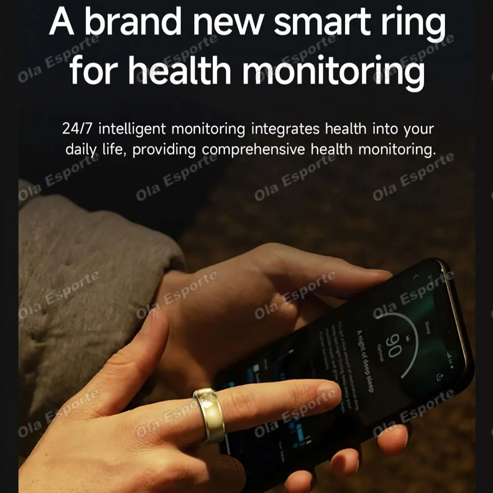 2026 New Smart Ring Information Vibration Reminder Heart Rate Sleep Monitoring For Men Women Football Style SmartRing Waterproof 2