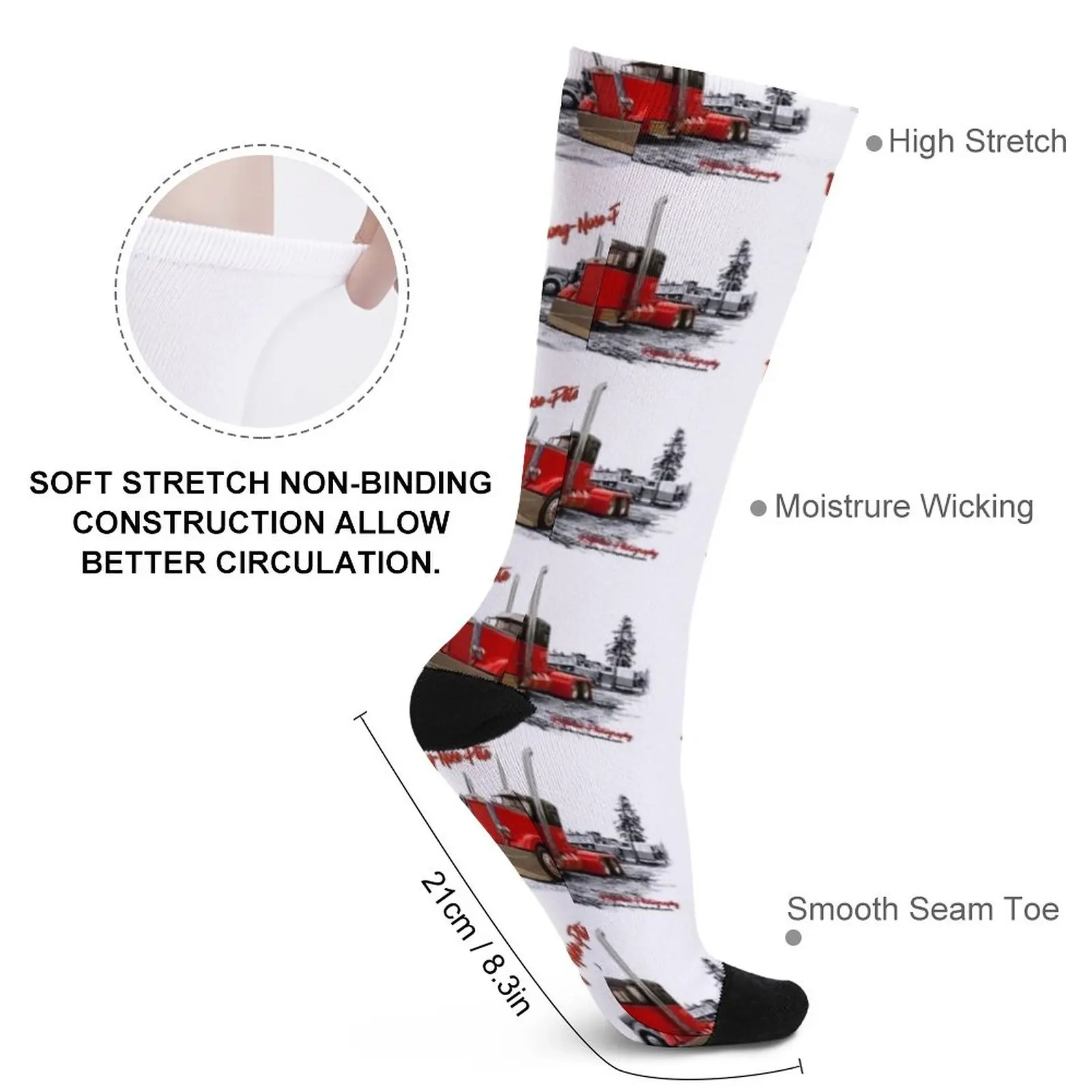 Old Needle Nose Peterbilt Socks compression socks men cycling socks essential Stockings man