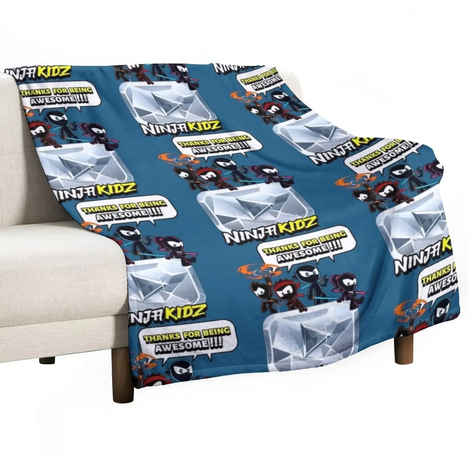 

Ninja Kids Merch Ninja Kidz Diamond Awesome Throw Blanket christmas decoration Cute Plaid For Decorative Sofa Quilt Blankets