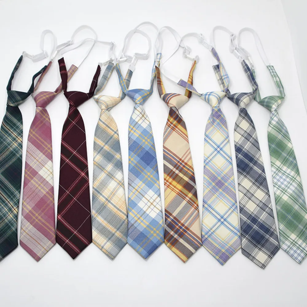 Woven Necktie Cotton Uniform School College Neckwear 7CM