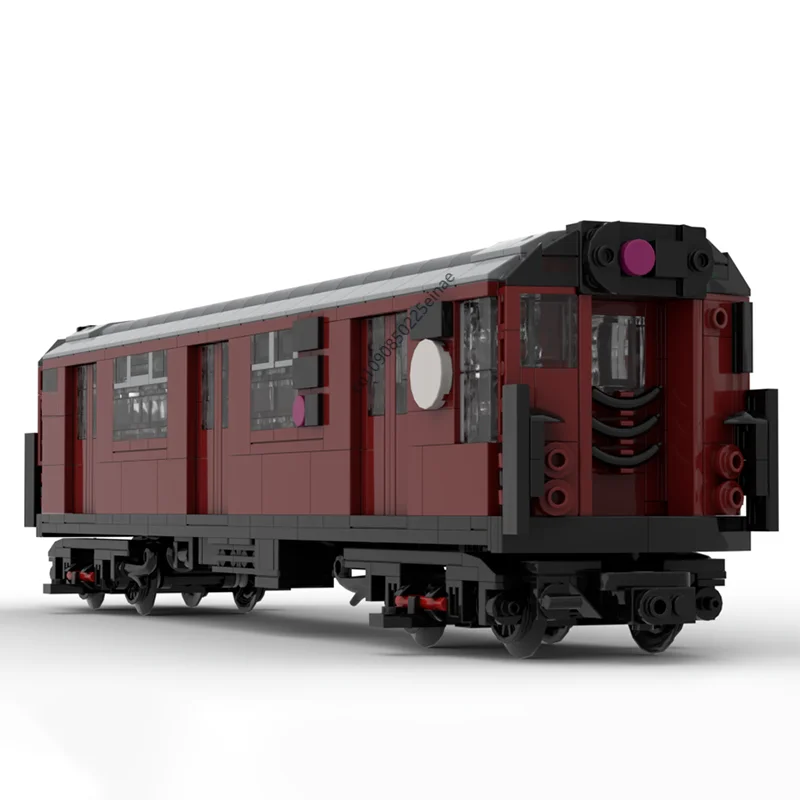 994pcs Technical Railway Transportation NYC Subway R33WF Redbird Building Blocks CITY Subway Rail Model Bricks Kid Toys for Xmas