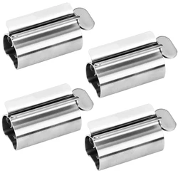 Stainless Steel Rotating Dispenser for Ointments and Cosmetics (4 pack Silver)
