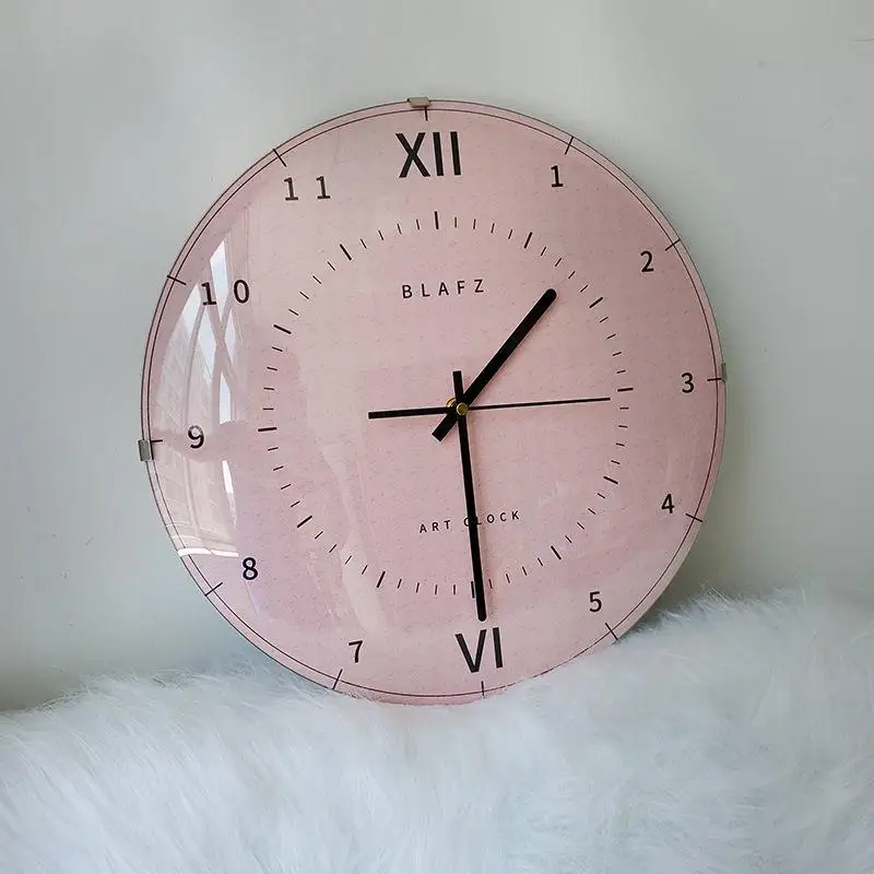 

1Pc Spherical Glass Clock Modern Simple Nordic Luxury Wall Clock Silent Quartz Clock Bedroom Living Room Decoration Clock