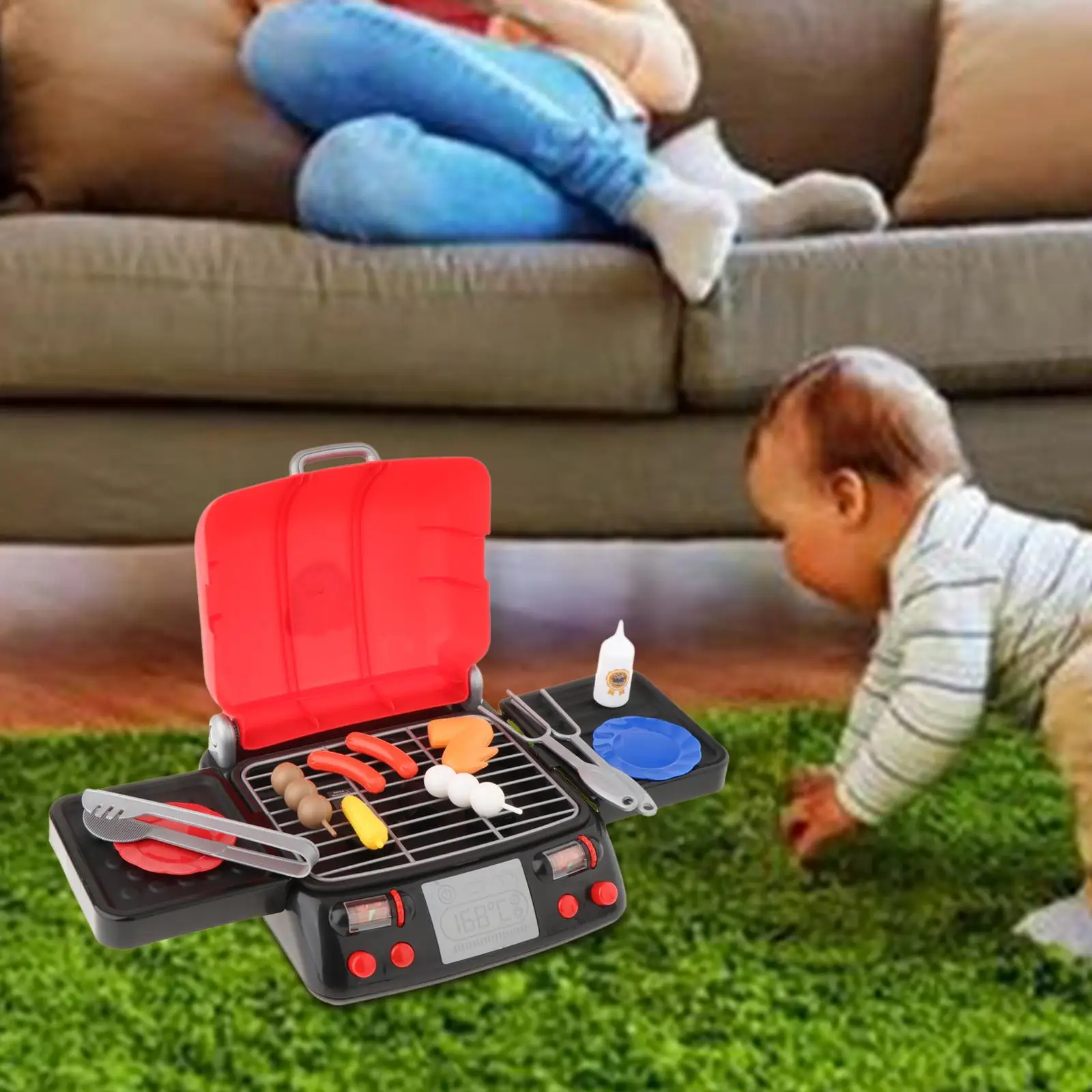 Toddlers Barbecue Toy Set Pretend Play Camping BBQ Toys Kids Grill Playset Toddlers Barbecue Toy Set Pretend Play Camping BBQ Toys Kids Grill Playset