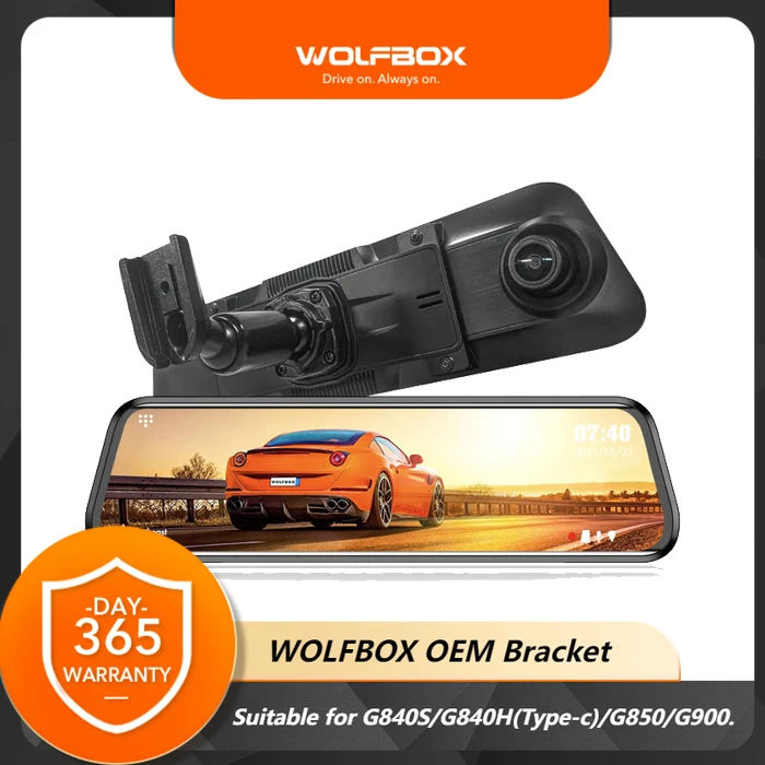 WOLFBOXOEMBracketforMirrorDashCam12InchMirrorDashCamMount