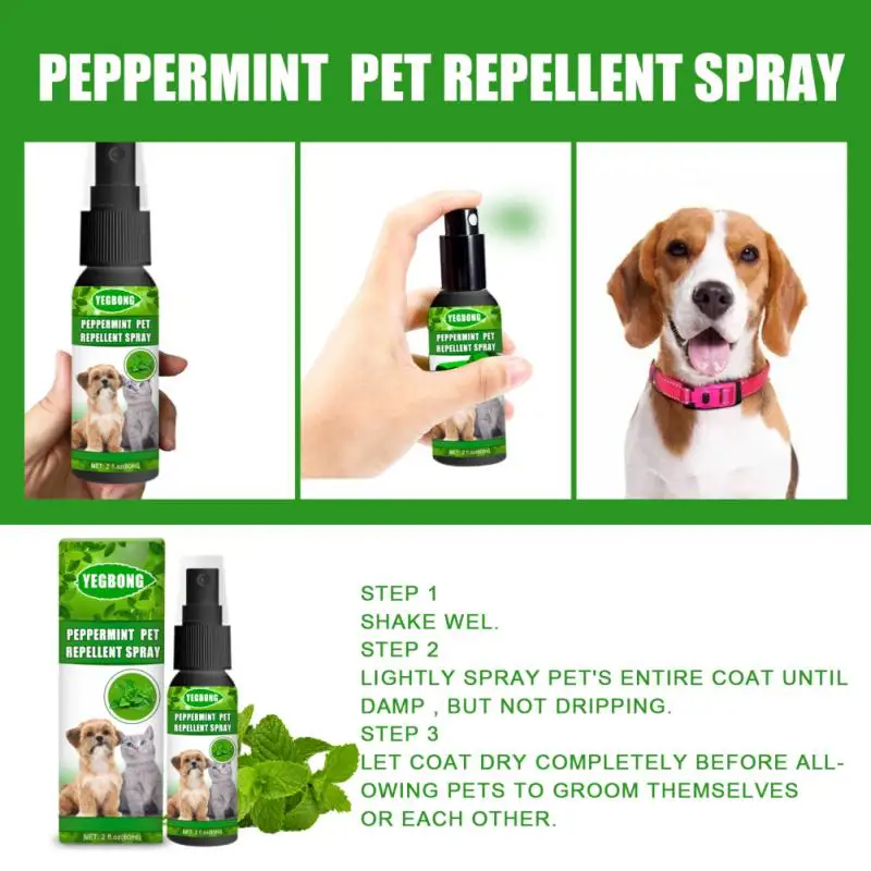 Peppermint Pet Mites Spray Mild Anti Mite Pet Mint Free Spray