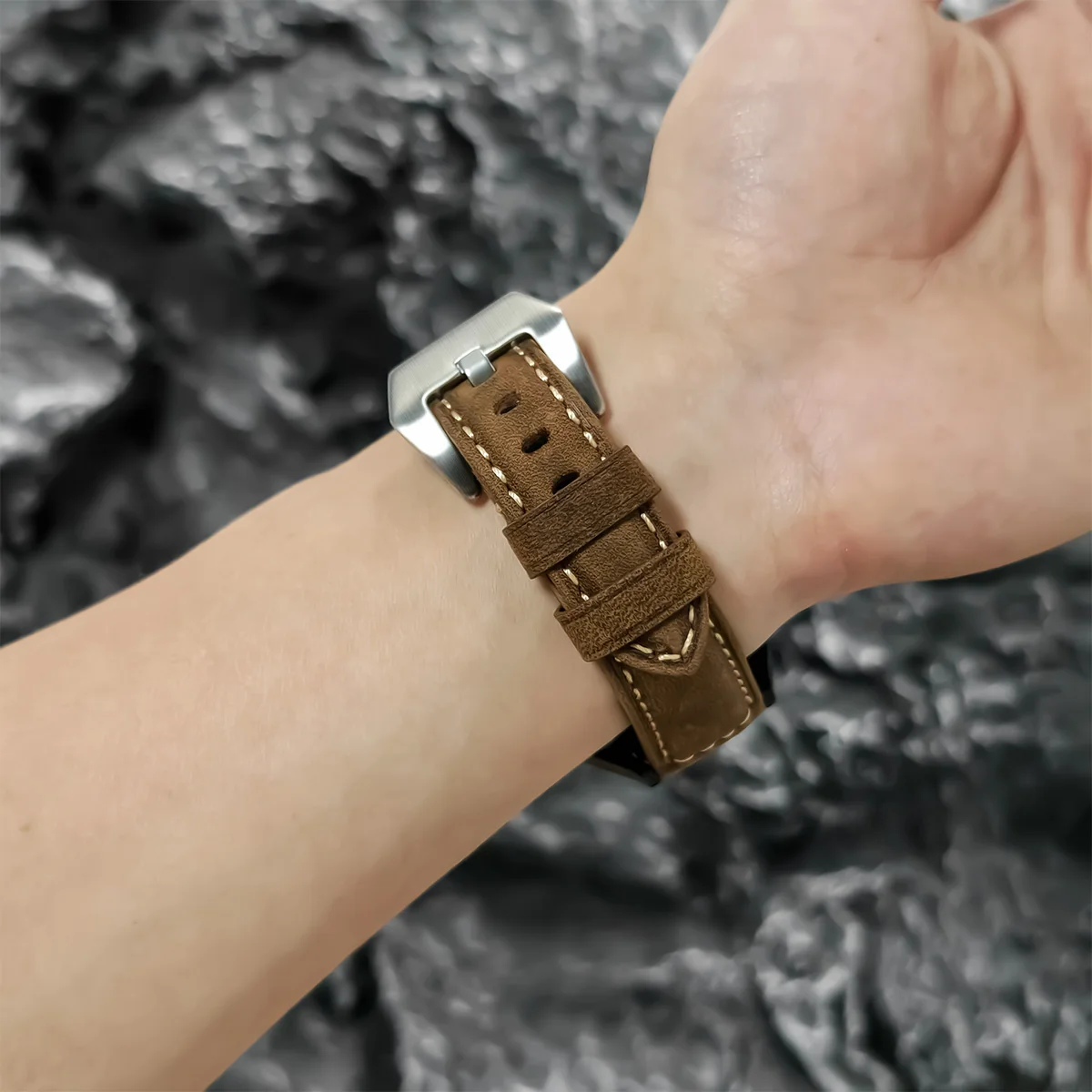 Premium Genuine Leather Quickfit Watchband Strap – 26mm & 22mm