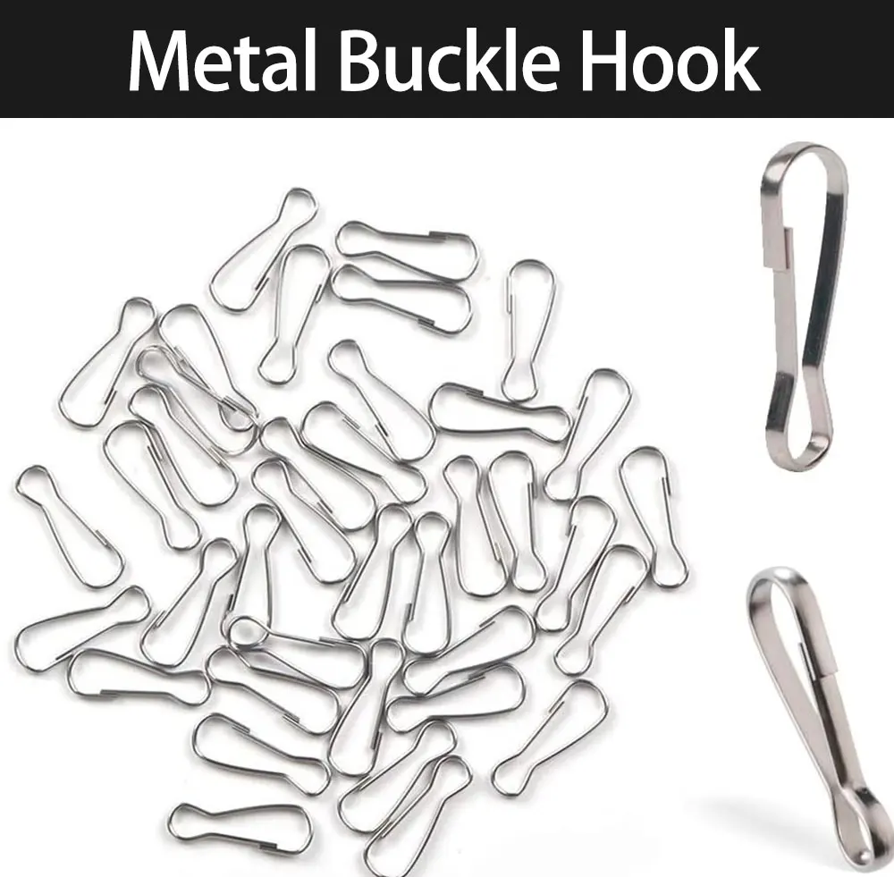 50/100Pcs Lanyard Snap Clip Haken Metall Frühling Kürbis Geldbörse Schnalle Stecker für DIY Schlüsselbund Zipper Pull ID karte Zubehör – Detail 1