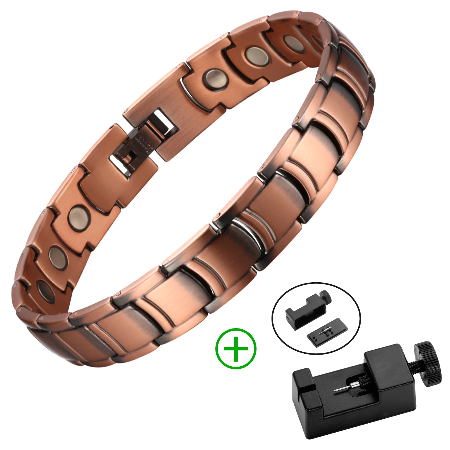 Reines Kupfer Armband & Ring Set – Magnetisch Produktbild-Vorschau 8
