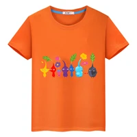 Pikmin Summer Cute 100%Cotton T-shirt cartoons Short Print anime Tees pride tshirt Tops y2k Tshirt kid Day gift boy girl clothes 2