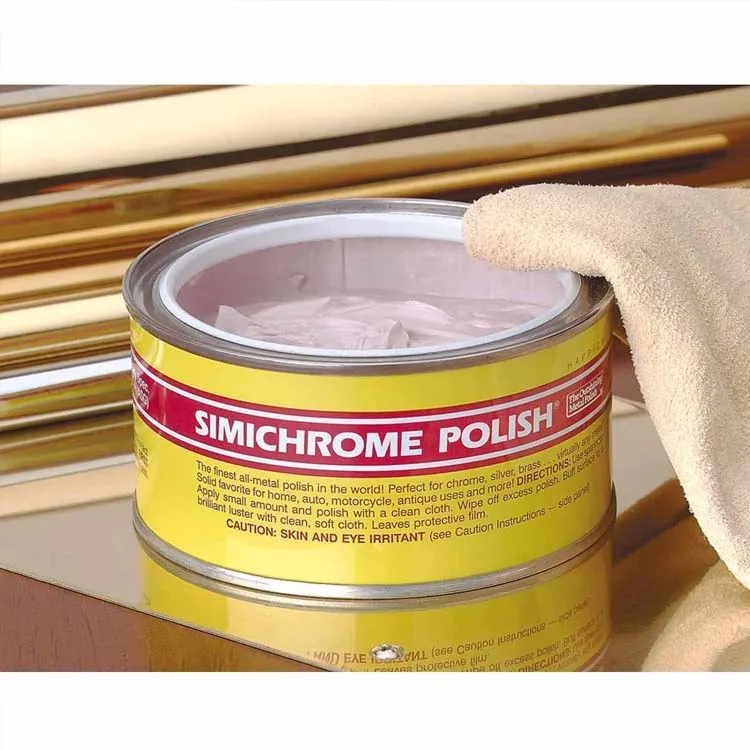 Simichrome Polierpaste 250g Dose Nicht-Abrasive Metallpolierpaste Schmuck Antik-Restaurierung Anlaufentferner mit Schutzfolie – Detail 2