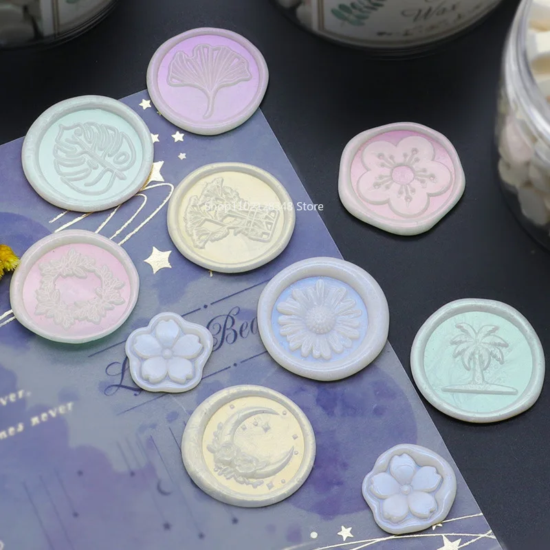 Perlescente Magic Fire Paint Seal Seal Particelle Di Cera Fire Paint Seal Busta Ceralacca Conto Manuale Fai Da Te Speciale Multicolore