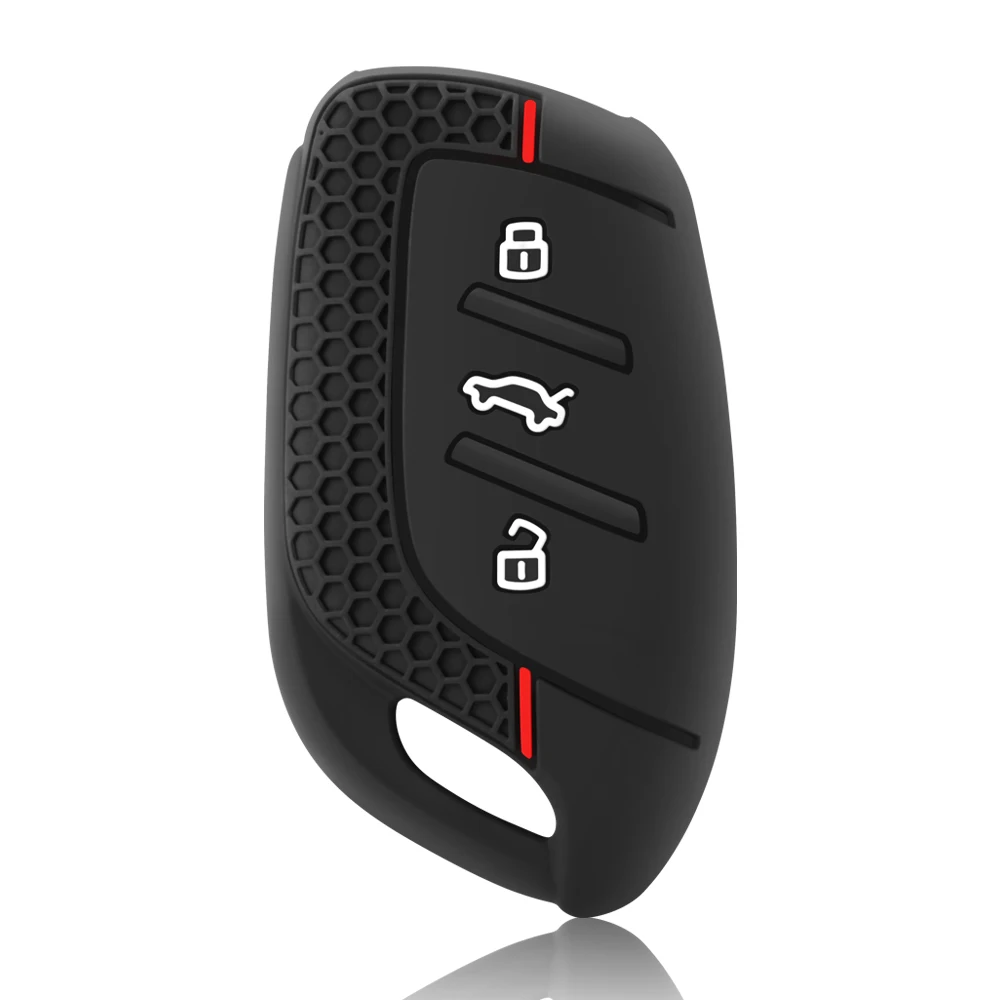 Versatile 3-Button Silicone Car Key Cover