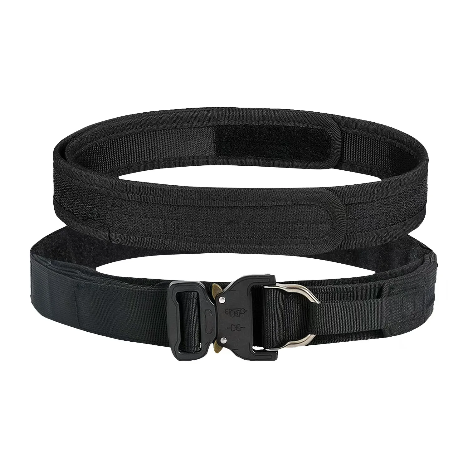 Tactical Combat Belt Equipped with Inner Belt and Inner Non-Slip Pad 2-in-1 Quick-Release System