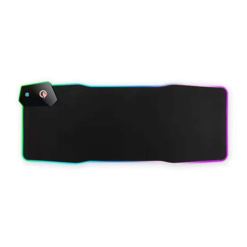 

Зарядное устройство для мобильного телефона с беспроводной зарядкой 15 Вт, светящийся коврик для мыши с RGB-подсветкой, коврик с