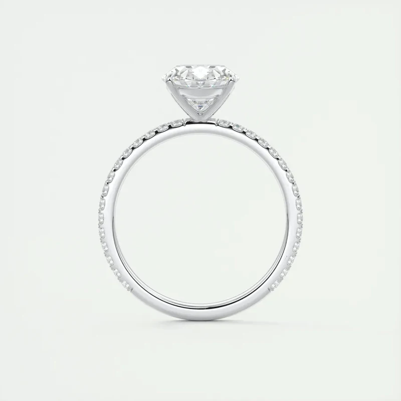 Oval Cut Simulated Diamond Ring 925 Sterling Silver Halo Engagement Ring Women Couples Wedding Gift 4 Prong Setting moissanite engagement ring engagement ring
