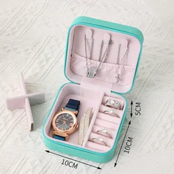 Elegant Korean Style Portable Jewelry Storage Box - High-End Large Capacity Travel Case (Green)